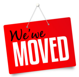 We've moved
